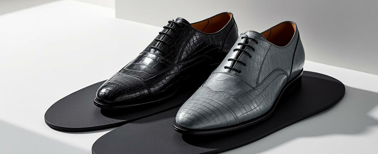 découvrez l'univers exclusif des chaussures de luxe confectionnées en crocodile, requin ou veau, des créations d'exception qui séduisent par leur raffinement et atteignent des prix spectaculaires. offrez-vous le summum de l'élégance et de la rareté.