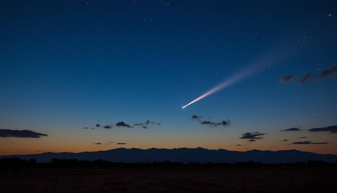 ne manquez pas un événement astronomique exceptionnel le 21 octobre : la pluie d'étoiles filantes issues de la comète de halley illuminera le ciel, tandis que la comète lemmon fascinera les passionnés avec son éclat mystérieux.