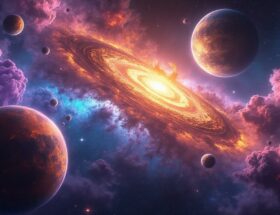découvrez la fascinante découverte d’un système stellaire en formation, révélant les secrets de la naissance des étoiles et élargissant notre compréhension de l’univers.