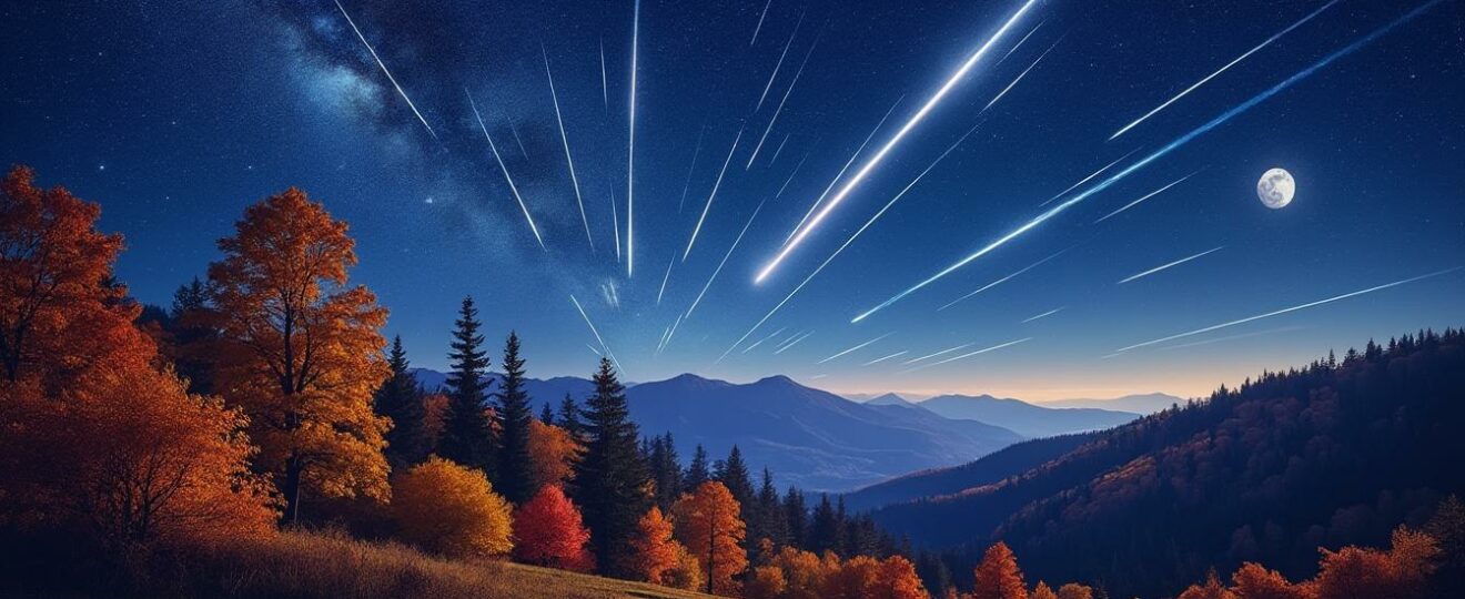 découvrez le spectacle magique de la pluie d’étoiles filantes cet automne et laissez-vous émerveiller par ce phénomène céleste à couper le souffle.