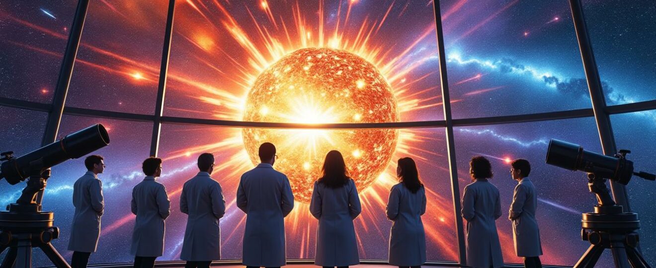 plongez au cœur d'un événement cosmique unique avec la capture en direct de l'explosion spectaculaire d'une étoile par des scientifiques, révélant les mystères de l'univers.