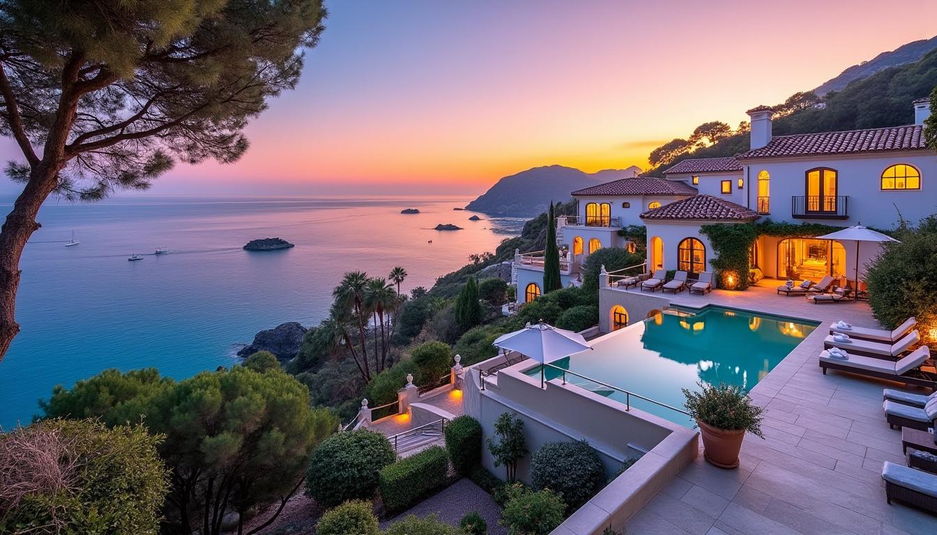 découvrez les propriétés d'exception de la côte d’azur, où l’immobilier de prestige à plus de 100 millions d’euros séduit toujours malgré la conjoncture économique.