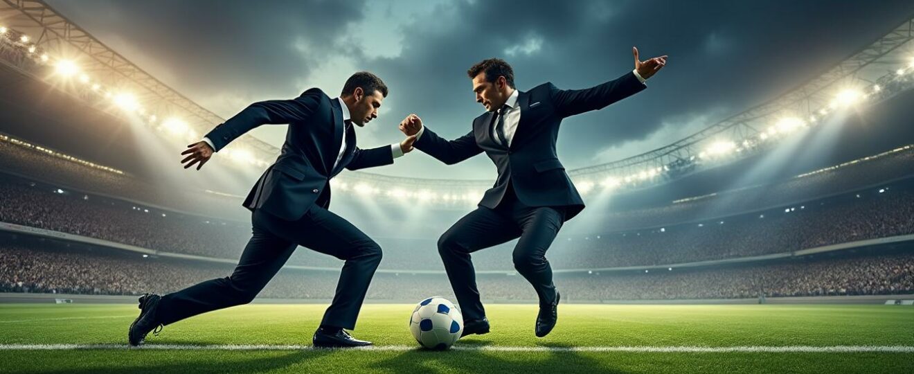 découvrez le face-à-face intense entre paris fc et rennes, où arnault et pinault s'affrontent dans un duel spectaculaire sur la pelouse, symbole de l'affrontement des magnats du luxe.