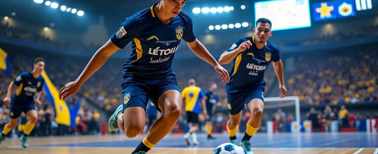 suivez l’incroyable parcours de l’étoile lavalloise en ligue des champions de futsal, à l’aube d’un exploit européen historique.
