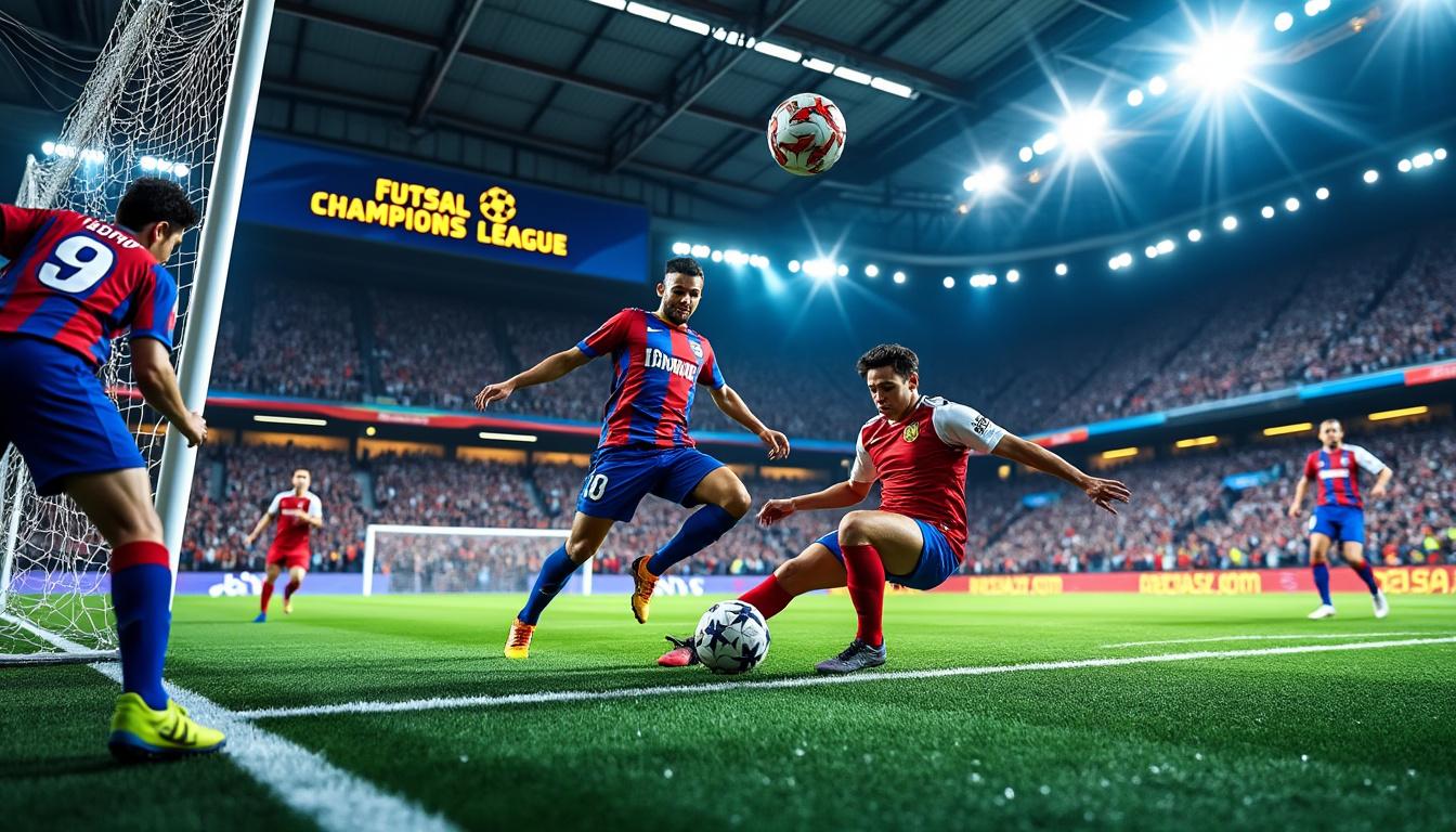 l’étoile lavalloise triomphe en ligue des champions de futsal, sécurisant sa place pour les quarts de finale avec ambition et humilité.