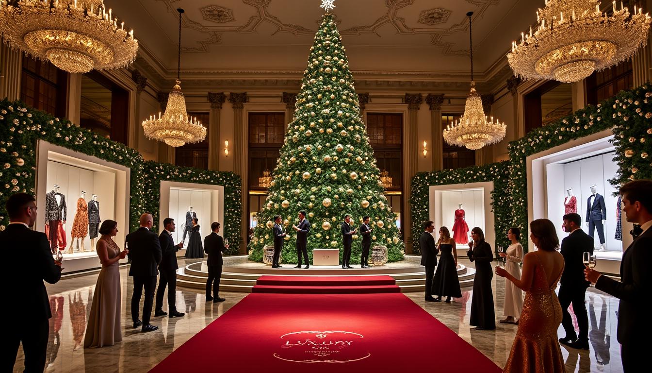 découvrez comment les maisons de luxe réinventent la magie de noël avec élégance et créativité, offrant un festin visuel et sensoriel unique pour célébrer la saison festive.
