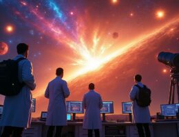 découvrez comment les astronomes surveillent en temps réel l'explosion spectaculaire d'une étoile âgée de plus de 13 milliards d'années, révélant les mystères de l'univers primitif.