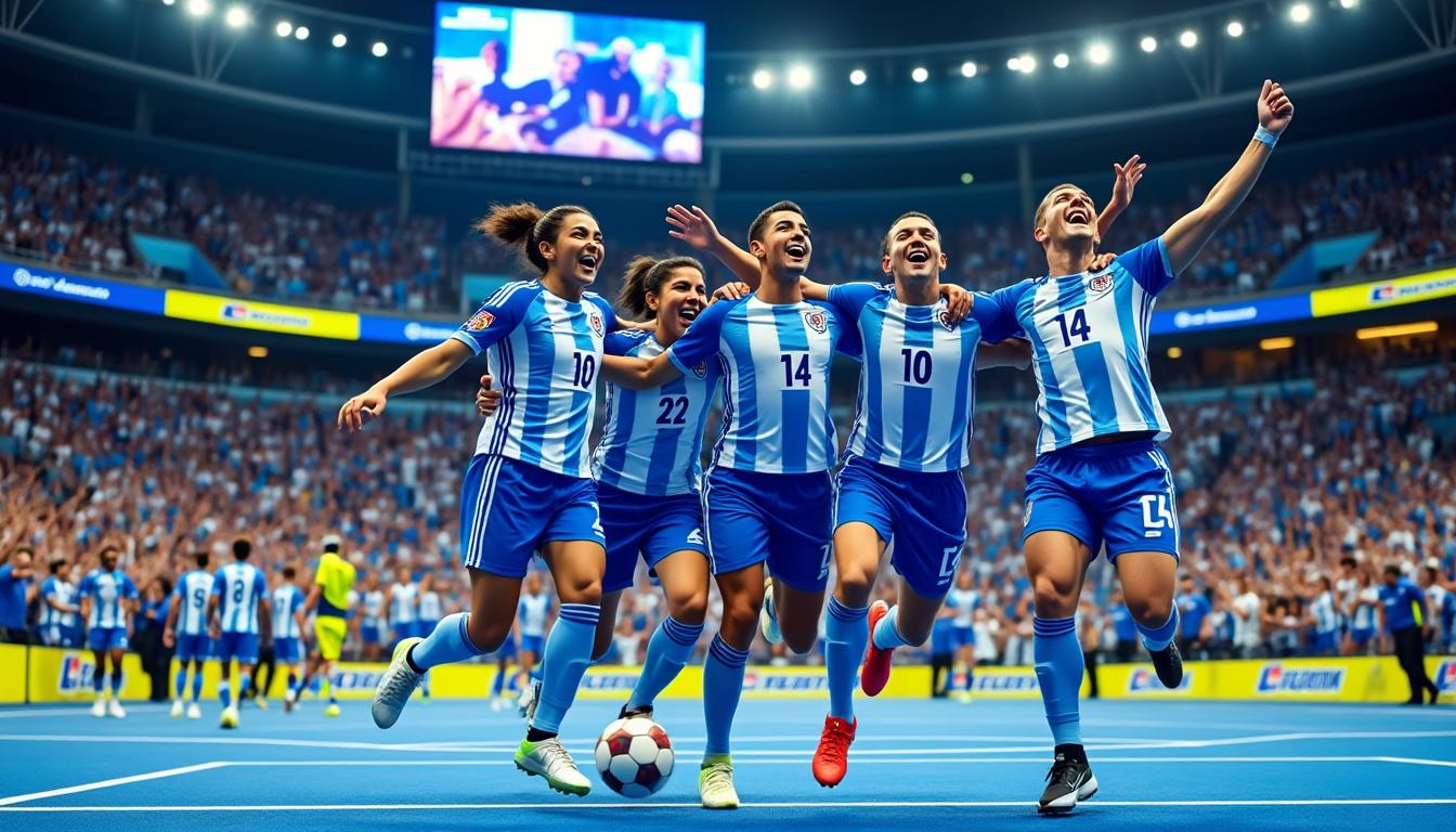 découvrez comment quatre joueurs de l'étoile lavalloise unissent leurs forces avec l'équipe de france pour lancer l'euro de futsal dans un esprit d'ambition et de grandeur.