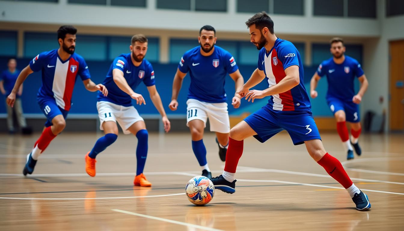 découvrez comment quatre joueurs de l'étoile lavalloise s'unissent pour représenter la france à l'euro de futsal, incarnant l'esprit de l'équipe dans "ensemble vers la grandeur".
