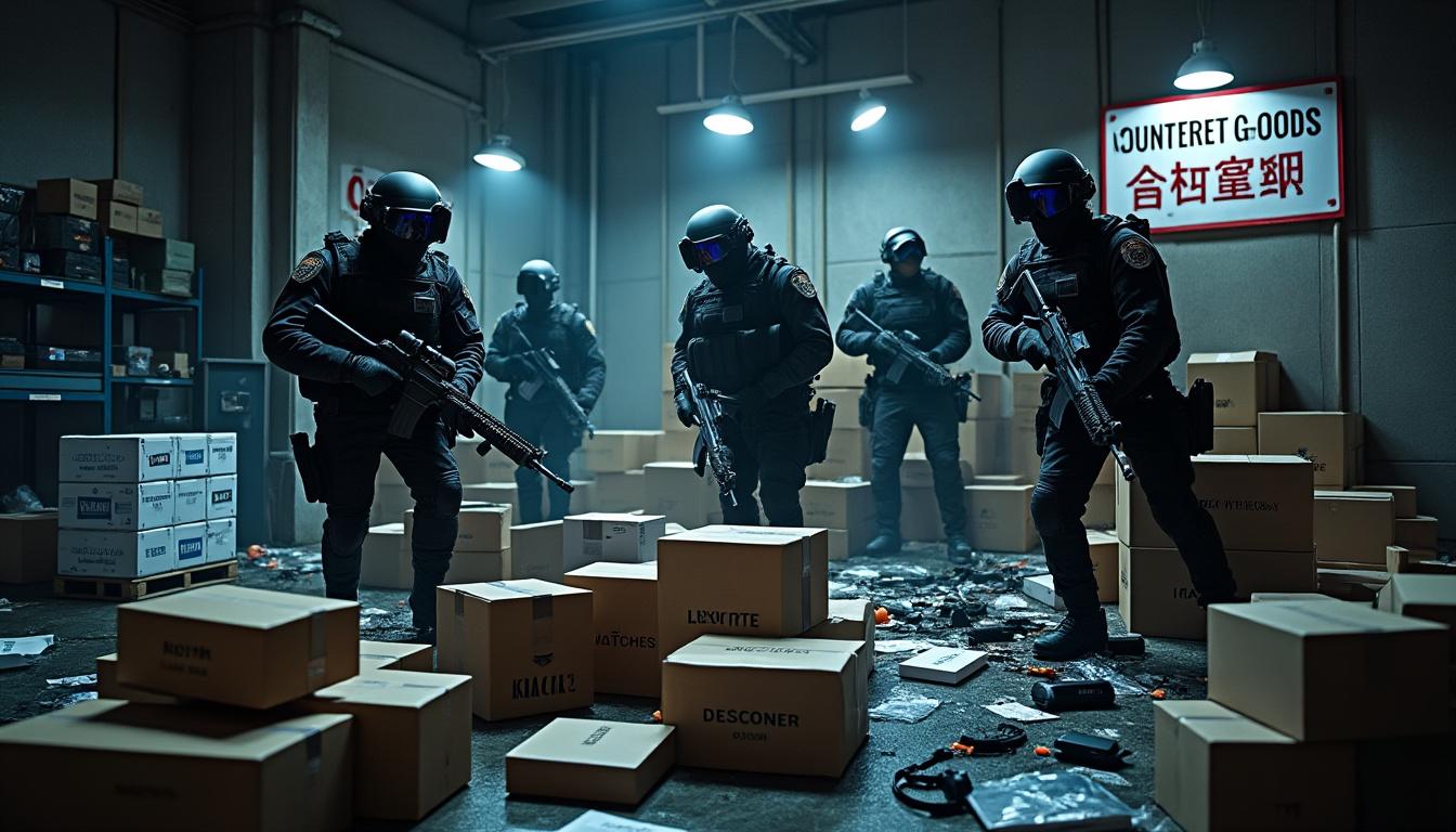 un réseau montpelliérain démantelé pour trafic de milliers de sacs et baskets de luxe contrefaits importés de chine, générant jusqu'à 6 000 € par mois.