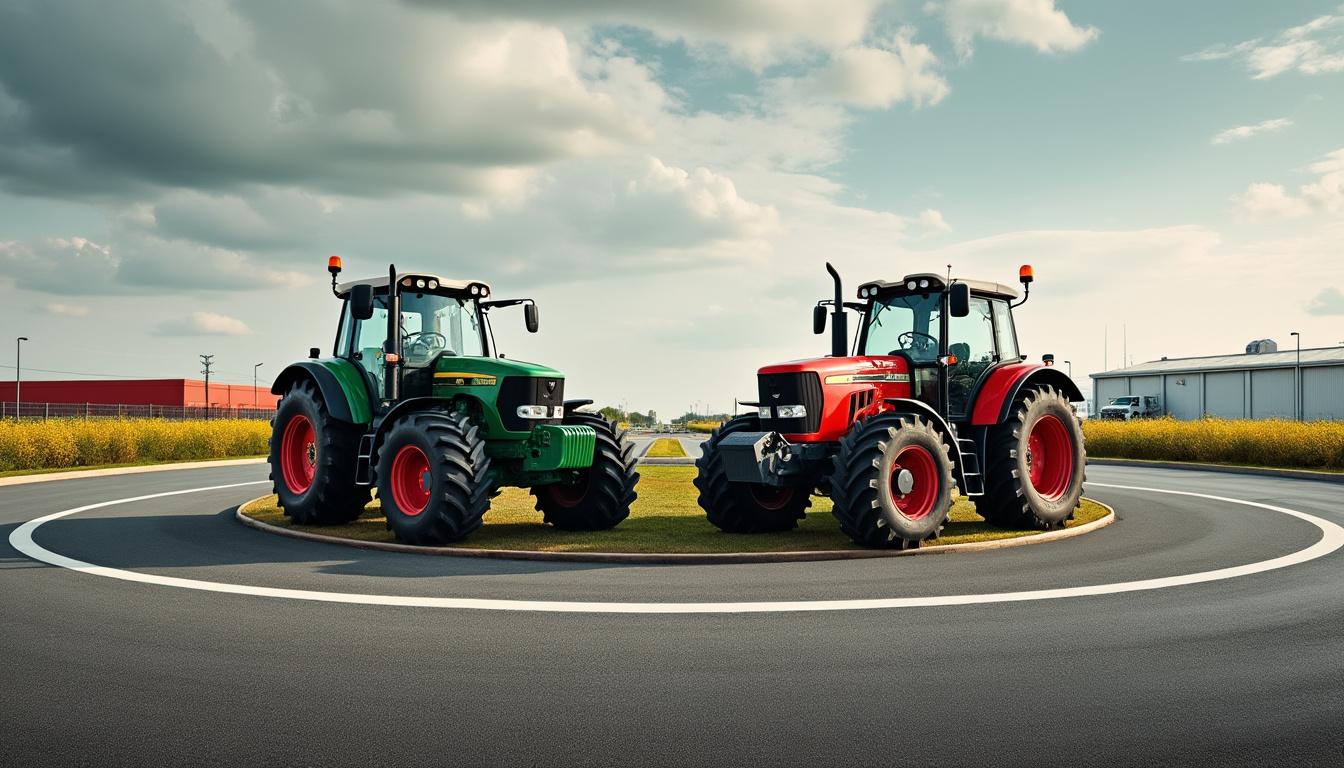 manifestation des agriculteurs à carquefou : plus de 70 tracteurs bloquent le rond-point de la belle étoile, perturbant la circulation et exprimant leurs revendications.