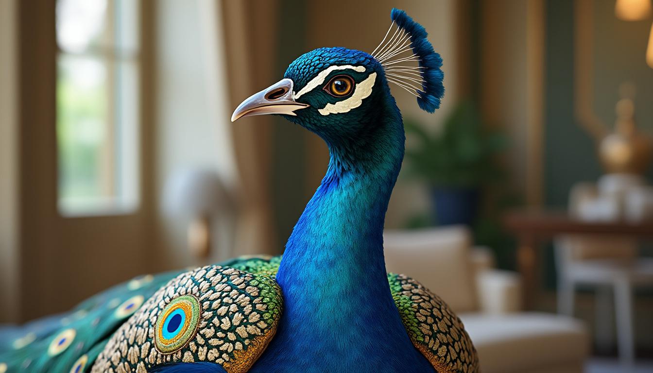 découvrez paon-paon, l’étonnant oiseau qui incarne l’élégance et l’innovation, tout droit sorti de l’univers prestigieux du luxe français.