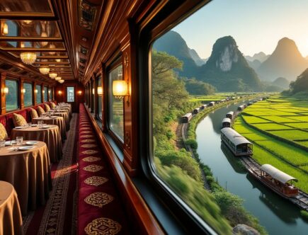 explorez le vietnam autrement avec la toute première croisière ferroviaire de luxe, alliant confort exceptionnel et paysages époustouflants pour une expérience unique.