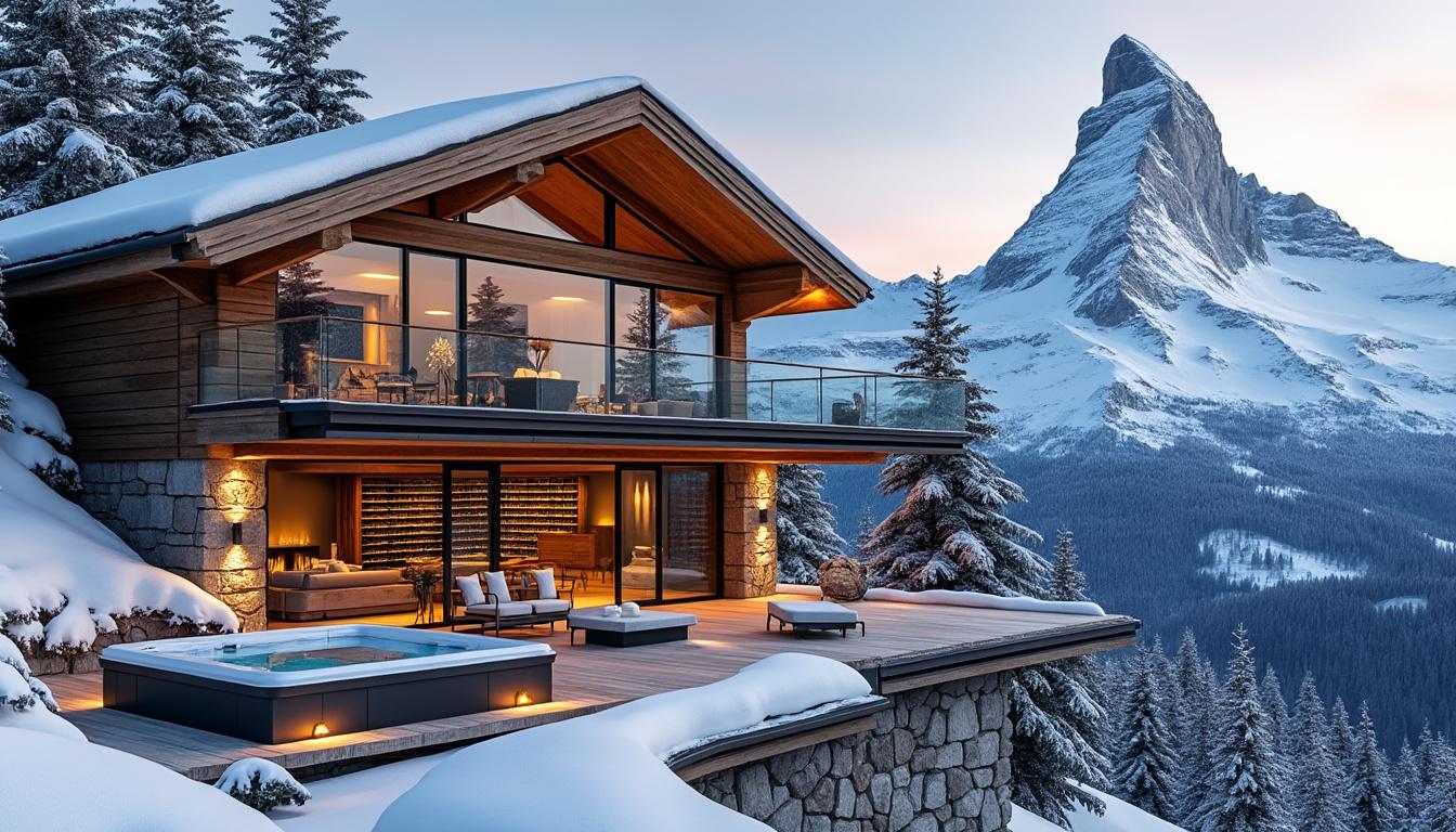 découvrez une résidence d’exception à zermatt louée 220 000 € la semaine et plongez au cœur des stations de ski suisses aux tarifs impressionnants.