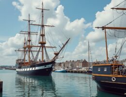 découvrez en images les nouveaux mâts flamboyants de l'étoile du roy à saint-malo, prêts à embellir ce célèbre navire historique.