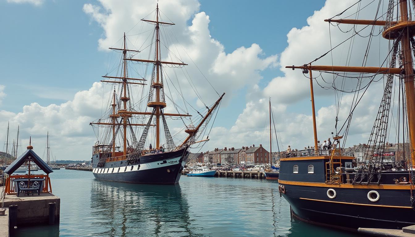 découvrez en images les nouveaux mâts flamboyants de l'étoile du roy à saint-malo, prêts à embellir ce célèbre navire historique.