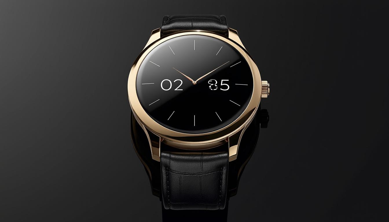 découvrez la montre connectée huawei en or 18 carats, une fusion parfaite entre luxe et technologie, alliant design exceptionnel et performances haut de gamme à un prix prestigieux.
