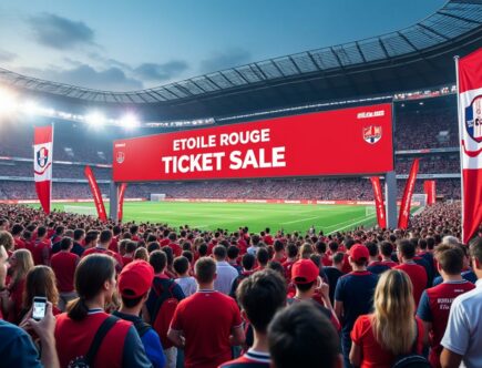 ne manquez pas l'ouverture des ventes pour le match etoile rouge-losc. réservez vos places dès maintenant et assurez votre présence pour ce rendez-vous incontournable du football.