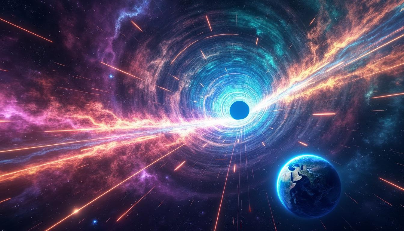 découvrez un tunnel cosmique millénaire, un passage secret reliant la terre à des étoiles lointaines, révélant les mystères de l'univers et ses connexions cachées.