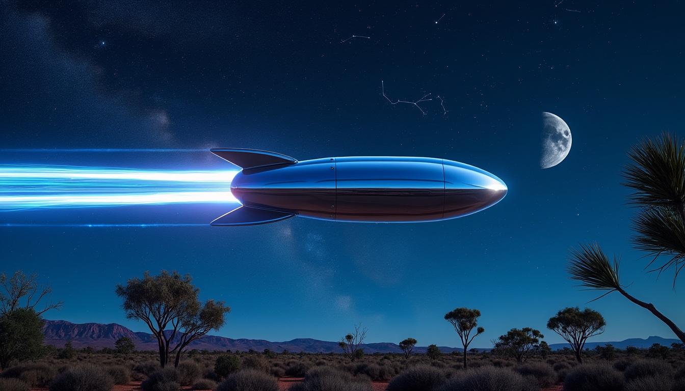 découvrez une capsule réutilisable, aussi éclatante qu'une étoile filante illuminant le ciel australien, alliant beauté et durabilité pour un usage quotidien.