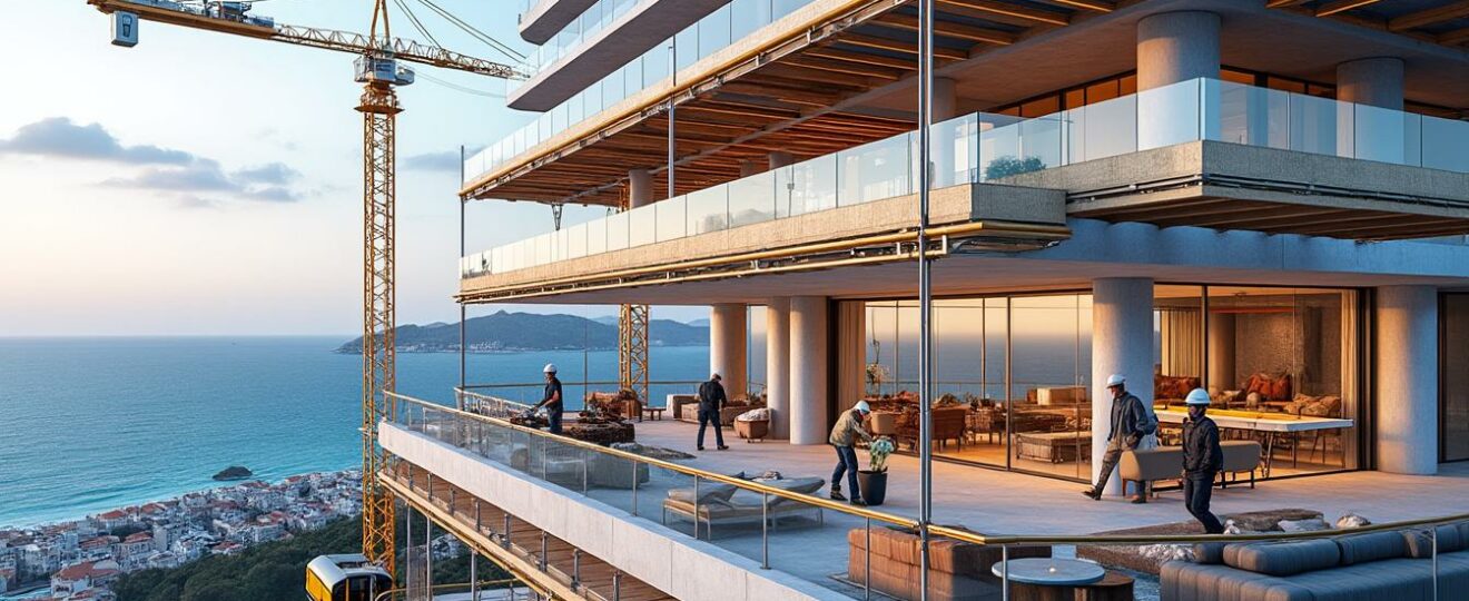 découvrez en exclusivité l'immersion au cœur du chantier du futur hôtel de luxe rosemary à bastia, entre innovation et élégance méditerranéenne.