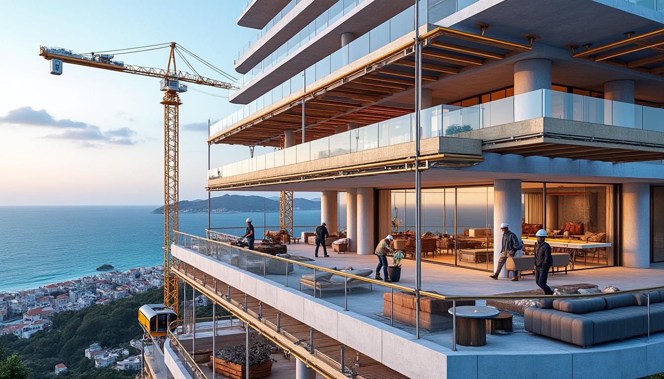 découvrez en exclusivité l'immersion au cœur du chantier du futur hôtel de luxe rosemary à bastia, entre innovation et élégance méditerranéenne.