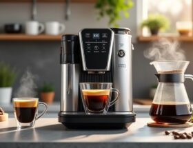 découvrez la machine à café ninja luxe, idéale pour préparer un expresso puissant ou un café filtré savoureux, parfaitement adaptée à toutes vos envies gourmandes.