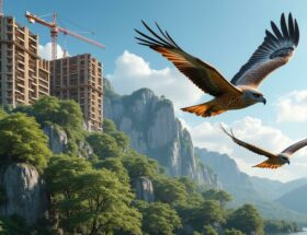 des millions de dollars investis pour stopper un projet immobilier de luxe afin de protéger deux espèces de rapaces menacées.
