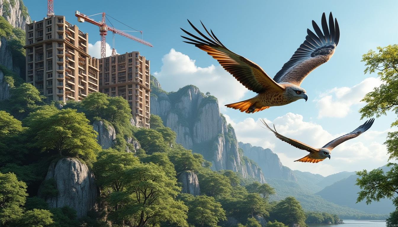 des millions de dollars investis pour stopper un projet immobilier de luxe afin de protéger deux espèces de rapaces menacées.