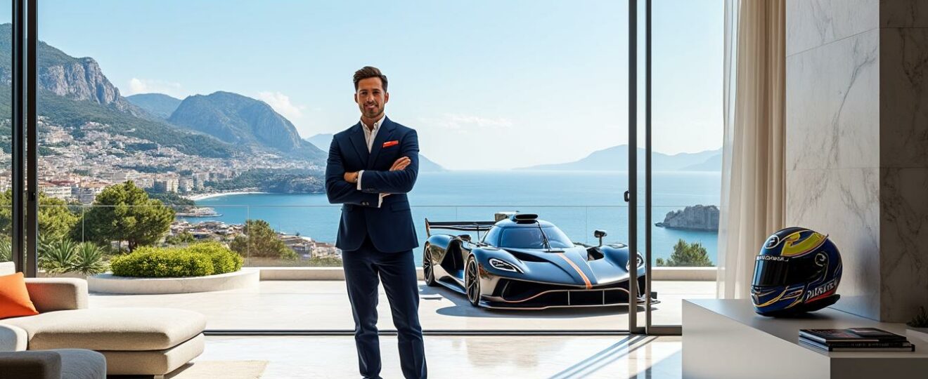 découvrez le somptueux penthouse de charles leclerc à monaco, un refuge de luxe d'une valeur de 12 millions d'euros, alliant élégance, confort et vue imprenable sur la méditerranée.
