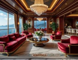 découvrez une plongée exclusive à bord du somptueux yacht de charles leclerc, où l'intérieur allie élégance et luxe digne d'un palace pour une expérience inoubliable.