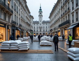 découvrez comment genève se prépare avec des barricades, protégeant aussi bien les boutiques de luxe du centre-ville que les petits commerces locaux.