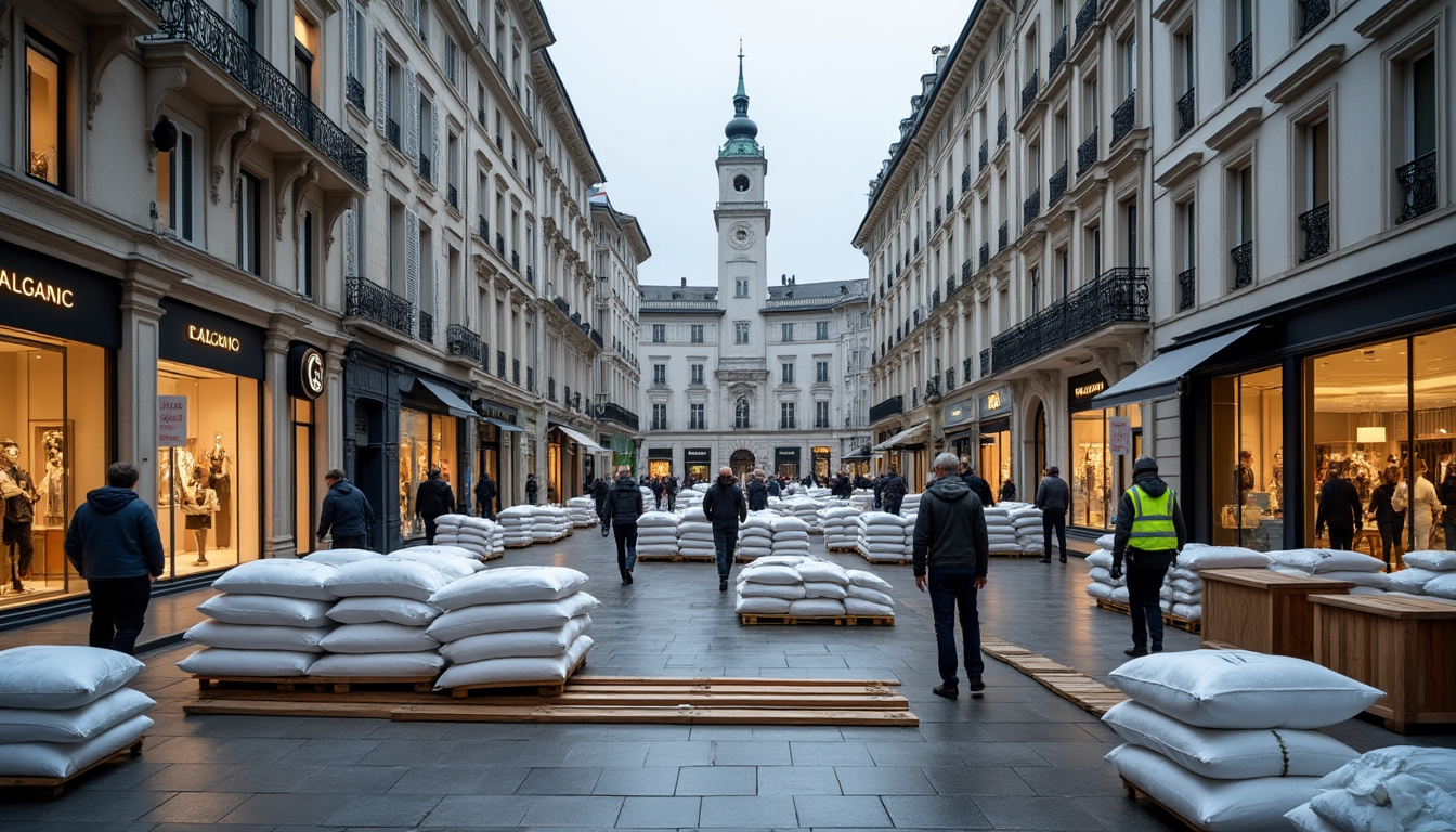 découvrez comment genève se prépare avec des barricades, protégeant aussi bien les boutiques de luxe du centre-ville que les petits commerces locaux.