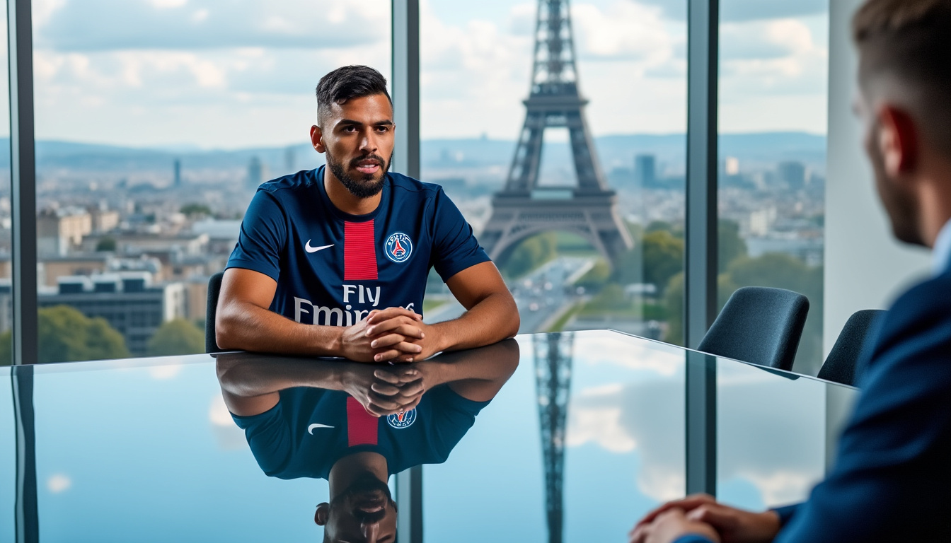 le psg exige une prime plus élevée dans le cadre du transfert du joueur kang-in lee, mettant en avant l'importance du dossier.