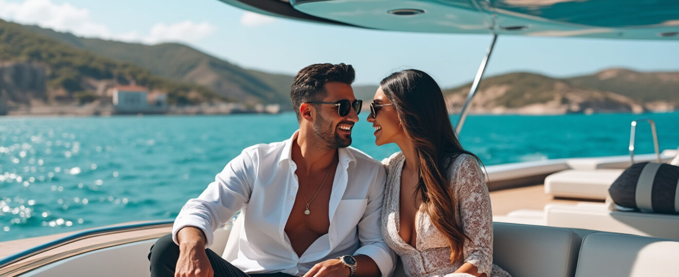 découvrez l'escapade exclusive de cyril hanouna et shana loustau à bord d'un yacht lamborghini, alliant détente et élégance pour un moment complice et luxueux inoubliable.
