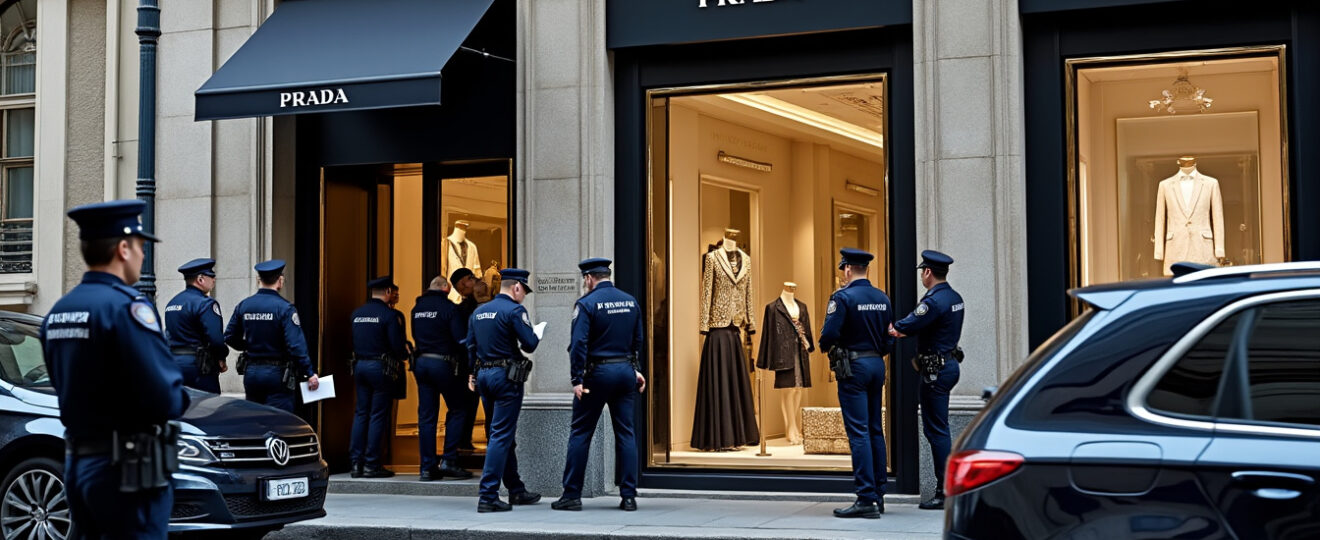 enquĂȘte en italie avec perquisitions dans onze grandes maisons de luxe, dont prada, givenchy et dolce & gabbana, rĂ©vĂ©lant les coulisses du secteur du luxe.