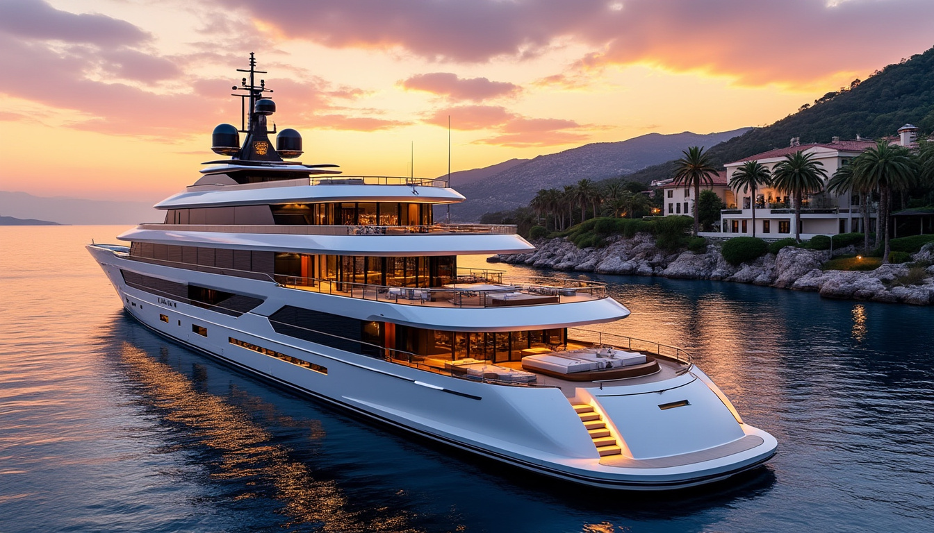 découvrez le mégayacht royal alliant mètres de somptuosité, capacité de 70 invités et une salle de concert privée pour une expérience de luxe inégalée en mer.