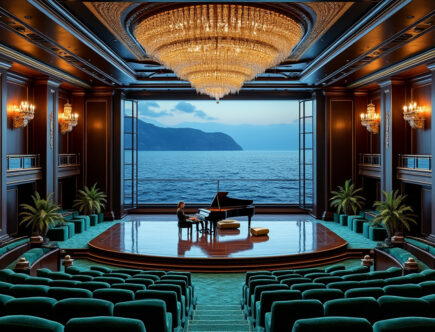 découvrez le mégayacht royal alliant somptuosité sur plusieurs mètres, capacité d'accueil de 70 invités et une salle de concert privée pour une expérience unique en mer.