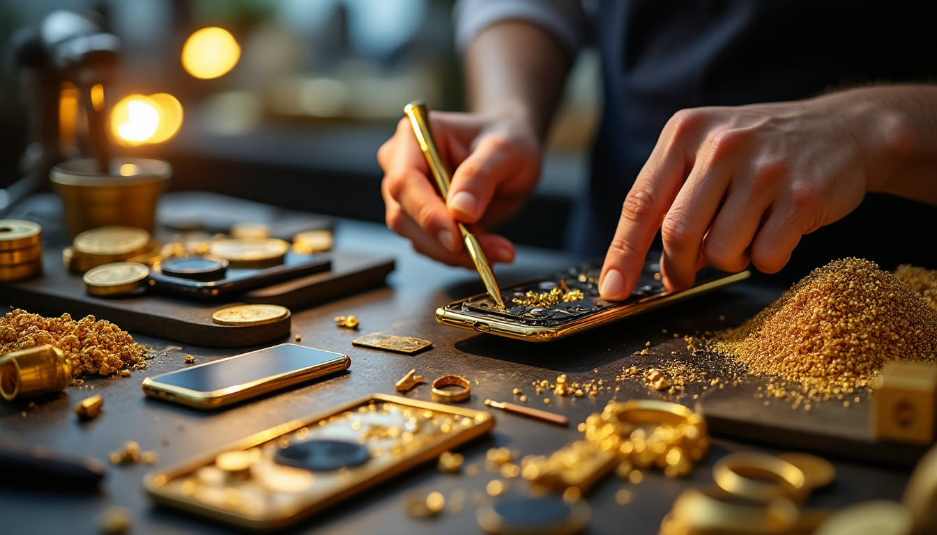 découvrez comment la banque d'angleterre réinvente le recyclage en transformant l'or provenant de ses anciens téléphones en bijoux haut de gamme, alliant durabilité et luxe.