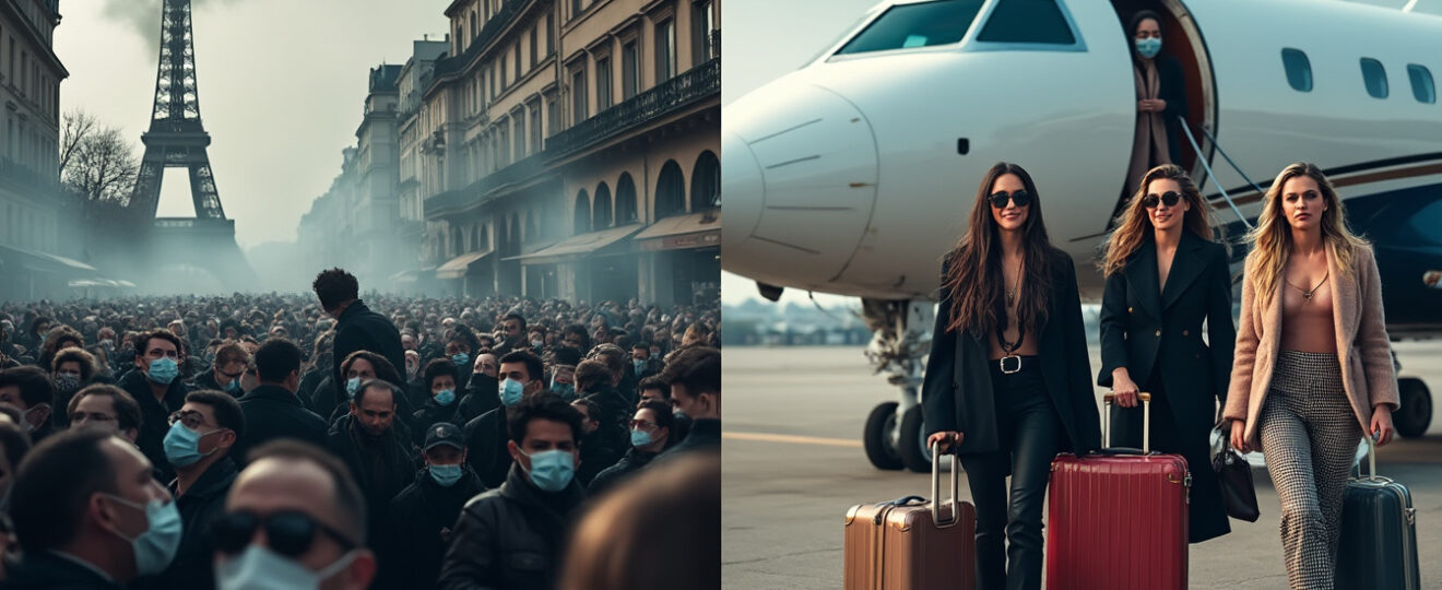 découvrez comment, alors que la france subissait une crise étouffante, des influenceurs partaient en escapades de luxe, provoquant une montée de colère chez le public.