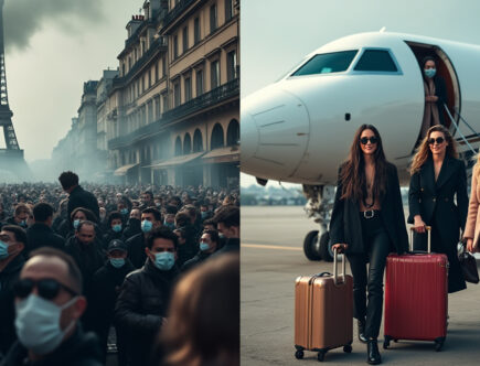 découvrez comment, alors que la france subissait une crise étouffante, des influenceurs partaient en escapades de luxe, provoquant une montée de colère chez le public.