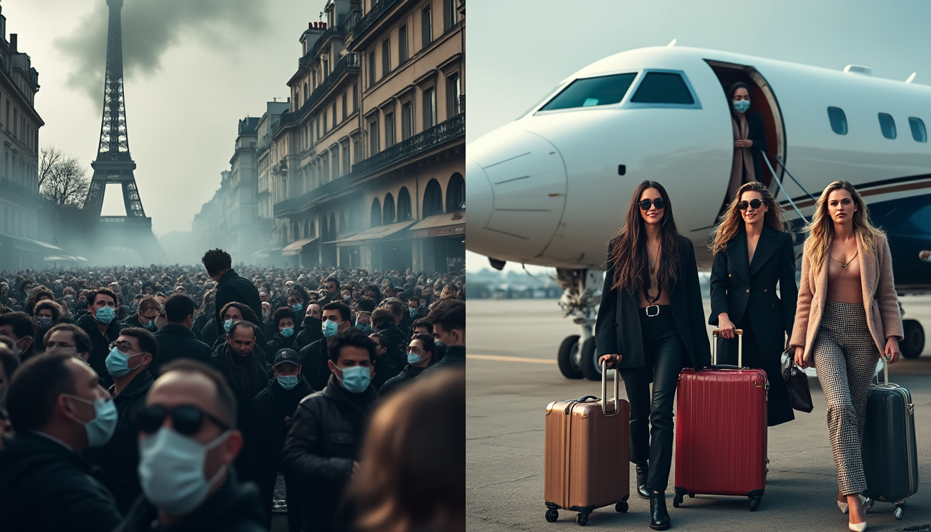 découvrez comment, alors que la france subissait une crise étouffante, des influenceurs partaient en escapades de luxe, provoquant une montée de colère chez le public.