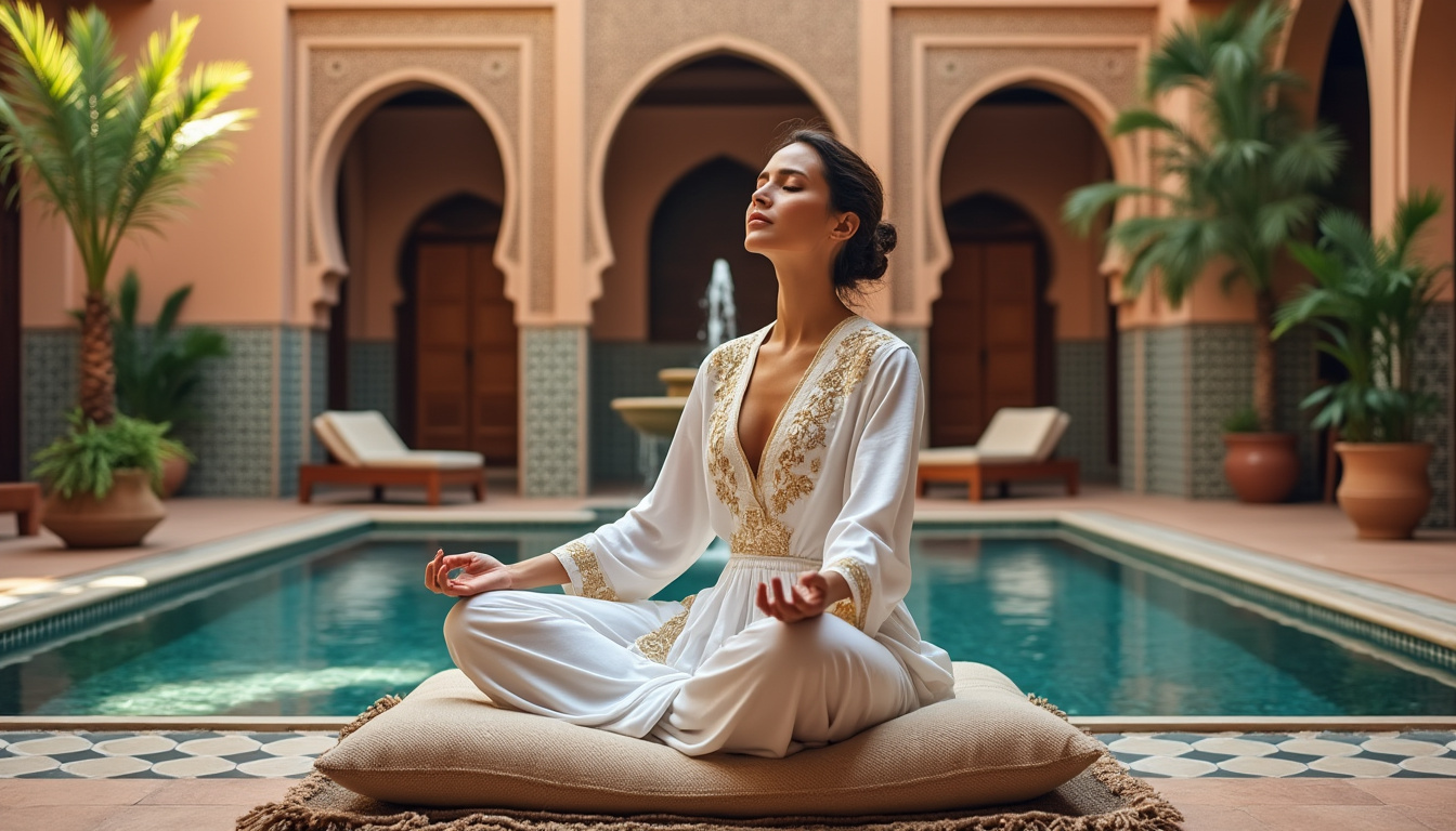 découvrez le stage unique d'assa traoré à marrakech, alliant moments de détente dans un riad avec piscine et une profonde quête de force intérieure.