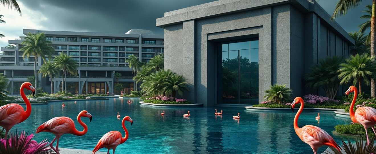 découvrez le projet hôtelier de luxe controversé mêlant trump, bunkers et flamants roses, qui suscite une vive colère générale.